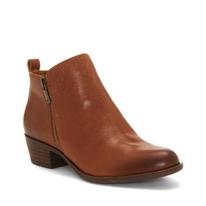 Toffee Lucky Basel Leather Flat Bootie